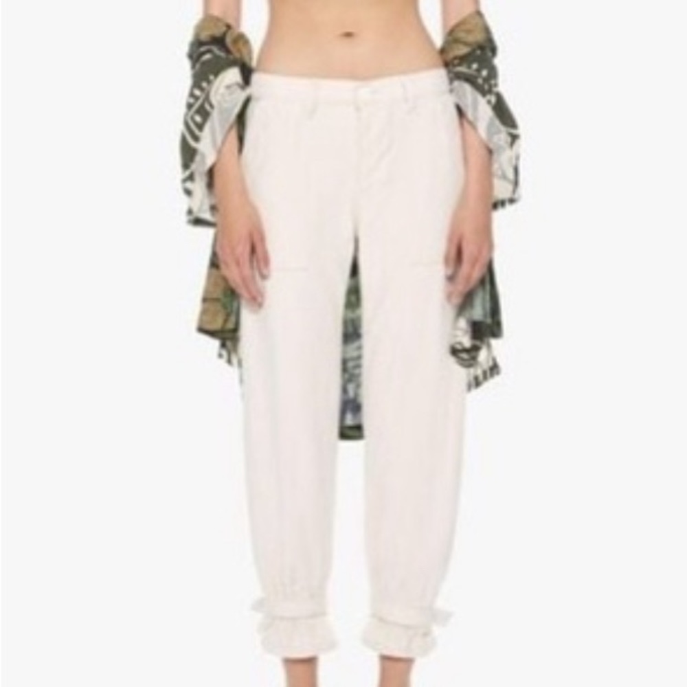 NWT MOTHER Carolyn Murphy The Ankle Slapper color Ivory  Sz‎ 26